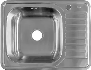 Мойка кухонная IDDIS Barse 65 L хром BAR65SLi77, 1