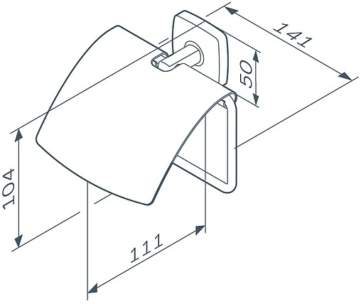Держатель туалетной бумаги Am.Pm Gem чёрный матовый A90341422