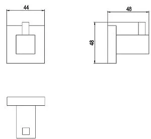 Крючок Timo Selene золото матовое 17011/17 Крючок Timo Selene золото матовое 17011/17, 2