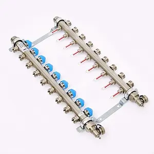 Группа коллекторная с расходомерами 9 отводов 1"н/н x ¾"ек Uni-fitt 455W4309 Группа коллекторная с расходомерами 9 отводов 1"н/н x ¾"ек Uni-fitt 455W4309, 2