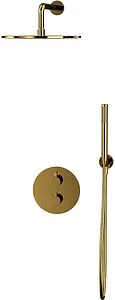 Душевая система с термостатом для душа WHITECROSS Y gold золото YSET08GL Душевая система с термостатом для душа WHITECROSS Y gold золото YSET08GL, 3