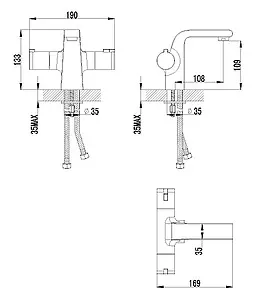 Термостат для раковины Lemark Yeti хром LM7836C Термостат для раковины Lemark Yeti хром LM7836C, 2