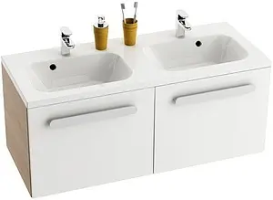 Тумба-умывальник подвесная Ravak Chrome 120 белый/капучино X000000964+XJG01112000 Тумба-умывальник подвесная Ravak Chrome 120 белый/капучино X000000964+XJG01112000, 1