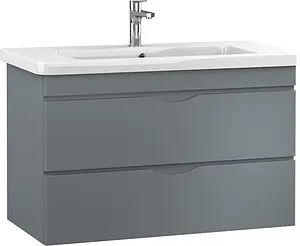 Тумба-умывальник подвесная ISVEA Neo 100 серый 21NGS329100E Тумба-умывальник подвесная ISVEA Neo 100 серый 21NGS329100E, 1