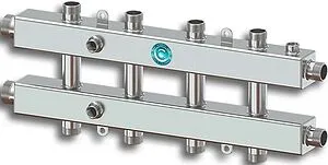 Коллектор распределительный 5 контуров 1¼&quot;н x 1&quot;н Север-КМ5(Aisi) 1915025, 1