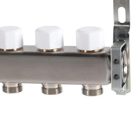 Группа коллекторная без расходомеров 10 отводов 1&quot;в/в x ¾&quot;ек Rommer RMS-3200-000010