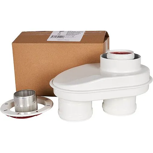 Адаптер разделительный Ø 60/100 x 80/80мм (алюм.) Rommer RCA-8080-240002