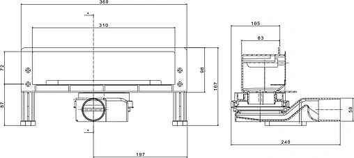 Лоток душевой Set встраиваемый в стену 310мм h=56мм 0.8л/сек Pestan Confluo Wall Drain 300 13100060 Лоток душевой Set встраиваемый в стену 310мм h=56мм 0.8л/сек Pestan Confluo Wall Drain 300 13100060
