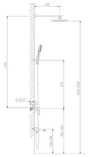 Душевая система со смесителем для ванны Timo Selene хром SX-3069/00SM (1113) Душевая система со смесителем для ванны Timo Selene хром SX-3069/00SM (1113)