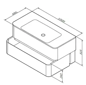 Тумба под умывальник подвесная Am.Pm Sensation 100 табачный дуб M30FHX1002TF Тумба под умывальник подвесная Am.Pm Sensation 100 табачный дуб M30FHX1002TF, 2