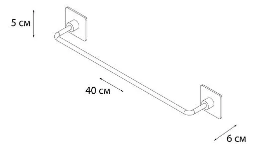 Полотенцедержатель Fixsen Square хром FX-93101 Полотенцедержатель Fixsen Square хром FX-93101