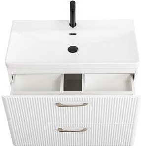 Тумба-умывальник подвесная BelBagno DUE 80 Bianco Lucido DUE-800-2C-SO-BL-P+BB-8076-3-80, 5