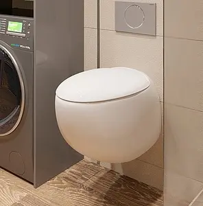 Унитаз подвесной безободковый Sanita Luxe Ringo Rimless белый WC.WH/Ringo/DM.Rim/WHT.G/S1 Унитаз подвесной безободковый Sanita Luxe Ringo Rimless белый WC.WH/Ringo/DM.Rim/WHT.G/S1, 5