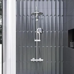 Душевая система с термостатом для душа Damixa Jupiter хром 977800000 Душевая система с термостатом для душа Damixa Jupiter хром 977800000, 4