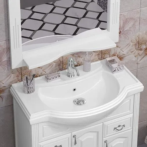 Тумба-умывальник напольная Opadiris Риспекто 80 белый матовый 00-00006024+4620008198941