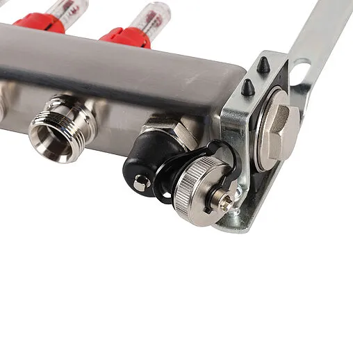 Группа коллекторная с расходомерами 6 отводов 1&quot;в/в x ¾&quot;ек Rommer RMS-1201-000006