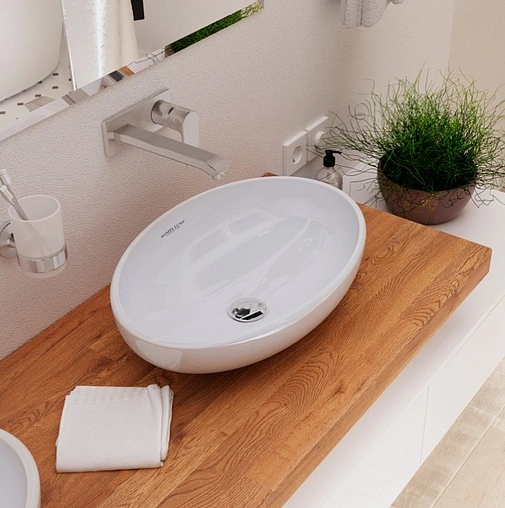 Раковина Sanita Luxe Ringo 53 белый WB.CT/Ringo/53-N/WHT.G/S1