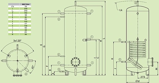 Буферная емкость Drazice NAD 750 v4 121680395