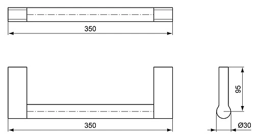 Поручень Ideal Standard Connect хром A9159AA