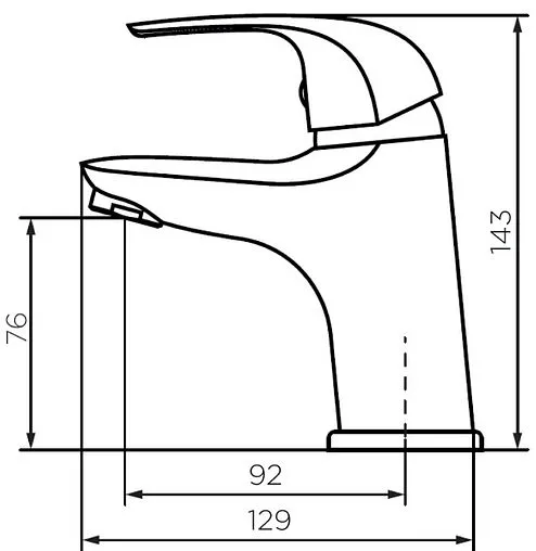 Смеситель для раковины Dorff Stark хром D1100210 Смеситель для раковины Dorff Stark хром D1100210