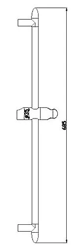 Душевая штанга Lemark хром LM8063C