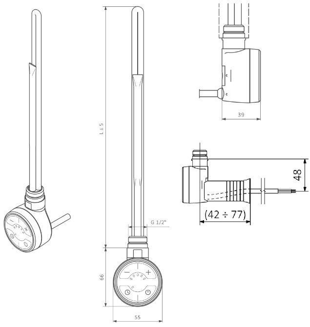 Блок управления Terma MOA-MS 300 Вт белый WEMOA03T916M