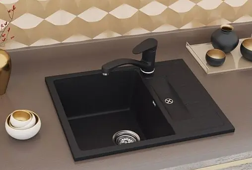 Мойка кухонная Ulgran U-202-344 ультра-черный