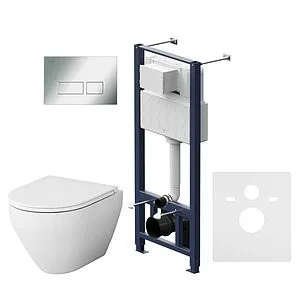 Комплект 6 в 1 Am.Pm Spirit 2.0 FlashClean IS47051.701700 с кнопкой хром глянцевый, 3