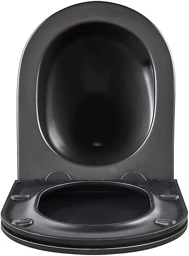 Унитаз подвесной безободковый Lemark Glazer Торнадо 3.0 черный матовый 9612004