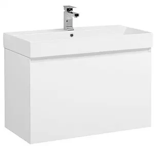 Тумба-умывальник подвесная Aquanet Йорк 85 белый 00202092+ Тумба-умывальник подвесная Aquanet Йорк 85 белый 00202092+, 1