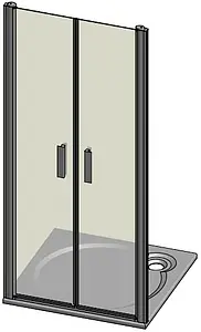 Дверь в нишу 1100мм прозрачное стекло Roltechnik Tower Line TCN2/1100 731-1100000-01-02, 3