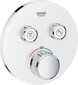 Термостат для 2 потребителей Grohe Grohtherm SmartControl белый/хром 29151LS0, 1