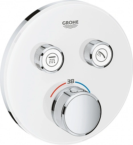 Термостат для 2 потребителей Grohe Grohtherm SmartControl белый/хром 29151LS0