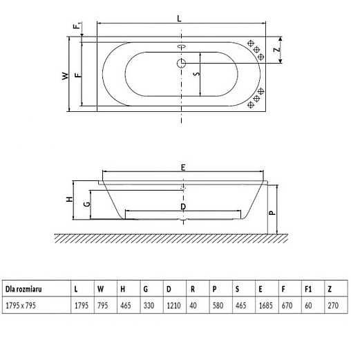Ванна акриловая Excellent Oceana 180x80 WAEX.OCE18WH