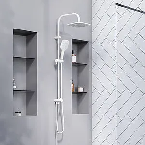 Душевая система без смесителя Damixa Eclipse белый матовый 931000200, 3