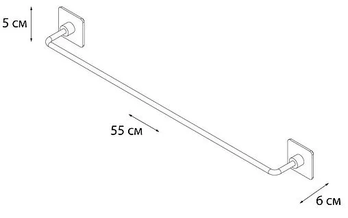 Полотенцедержатель Fixsen Square хром FX-93101A Полотенцедержатель Fixsen Square хром FX-93101A