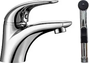 Смеситель для раковины с гигиеническим душем Aquanet Cobra хром SD90363-3 Смеситель для раковины с гигиеническим душем Aquanet Cobra хром SD90363-3, 1