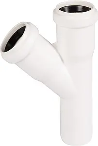 Тройник внутренний белый D=32x32мм Угол 45° Ostendorf HTw НТEA 559600, 1