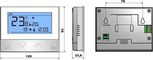 Беспроводной комнатный двухпозиционный регулятор котла Stout ST-292v2 черный STE-0101-029222