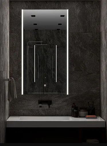 Зеркало с подсветкой Continent Modern Led 60x110 белый ЗЛП618