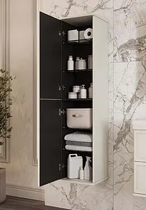 Шкаф-пенал подвесной Aquaton Нео-Классика 35 белый камень 1A284603NCTG0, 4