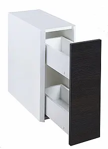 Тумба-умывальник подвесная Aquaton Брук 140 (60+20+60) дуб феррара/белый, 5