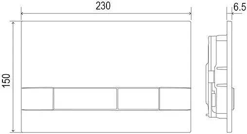 Комплект 5 в 1 Lemark Peneda+Bit Florex White 100801419 с кнопкой Bit 9801005 хром глянцевый