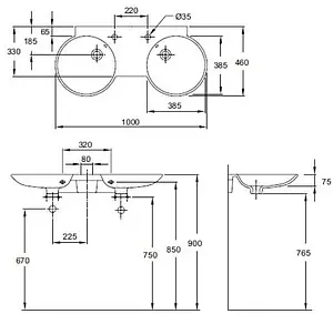 Раковина Jacob Delafon Formilia 100 белый E4502-00, 2