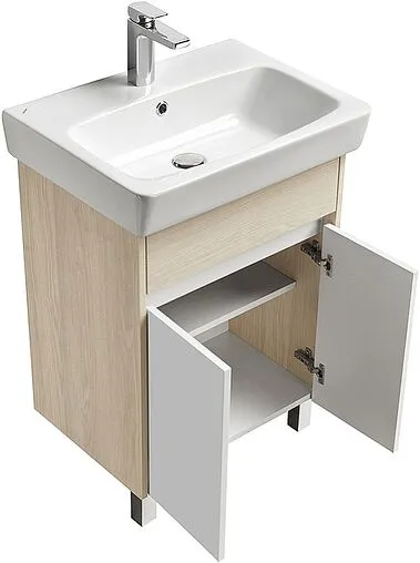Тумба-умывальник напольная Aquaton Верди PRO 60 белый/ясень фабрик 1A2077K1VDAV0