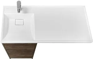 Тумба-умывальник напольная над стиральной машиной Aquaton Лондри 105 L дуб кантри 1A2670K1LHDY0+ Тумба-умывальник напольная над стиральной машиной Aquaton Лондри 105 L дуб кантри 1A2670K1LHDY0+, 5