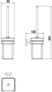 Ёршик для унитаза Timo Selene золото матовое 17061/17 Ёршик для унитаза Timo Selene золото матовое 17061/17, 2