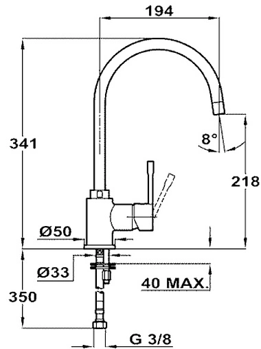 Смеситель для кухни Teka SP 995 ваниль 55995021VC