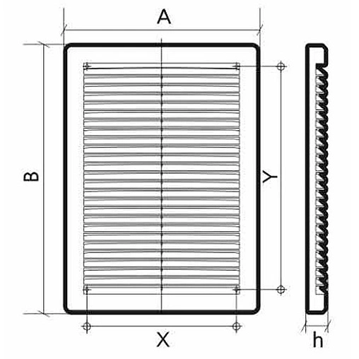 Решетка вентиляционная ЭРА 2020 РЦ