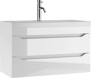 Тумба-умывальник подвесной Айсберг Ева 90 белый DA5918T+4670142930013, 1